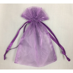 Organza Bags Purple  (10) 5" x 7"